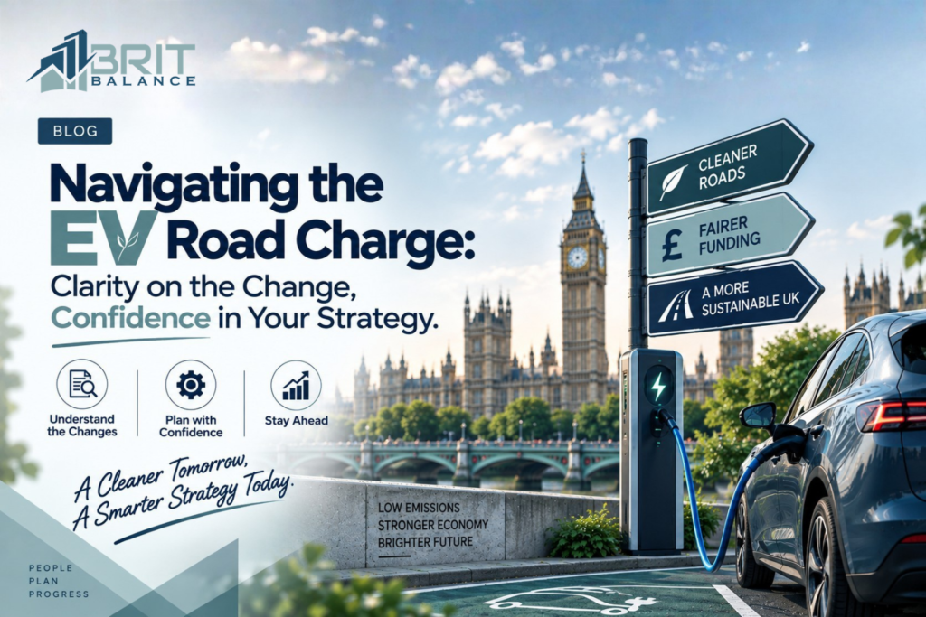Brit Balance blog guide on navigating the UK EV road charge and business tax strategy